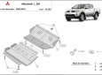 Scut motor și radiator Mitsubishi L 200 49