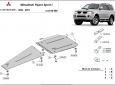 Scut cutie de viteză și diferential Mitsubishi Pajero Sport 1 55