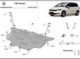 Scut motor din aluminiu Volkswagen Touran 63