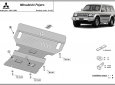 Scut motor și radiator Mitsubishi Pajero 2  63
