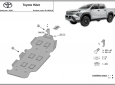 Scut rezervor din aluminiu Toyota Hilux 63