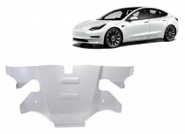 Scut auto spate din aluminiu Tesla Model 3 AWD