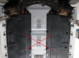 Scut antifurt din aluminiu pentru catalizator Suzuki Swace  68