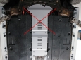 Scut antifurt din aluminiu pentru catalizator Lexus UX 67